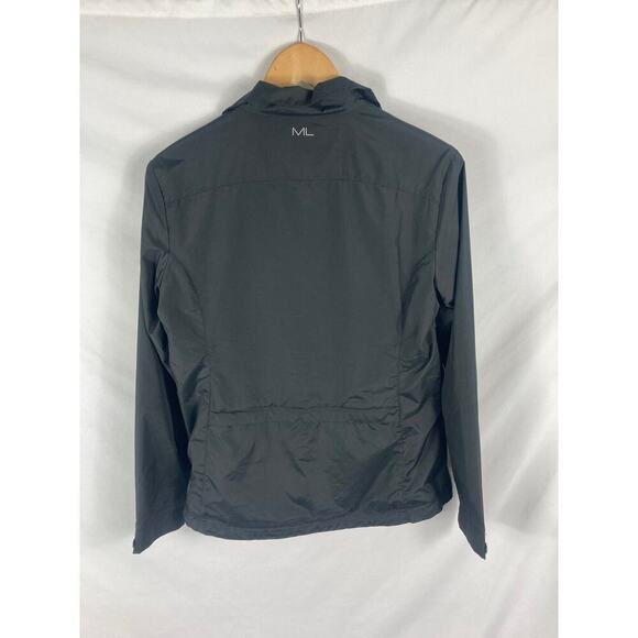 Maggie Lane Windbreaker Jacket Black Size Medium - Picture 6 of 6